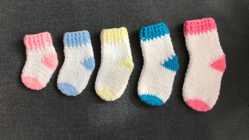 Crochet Baby Socks 4