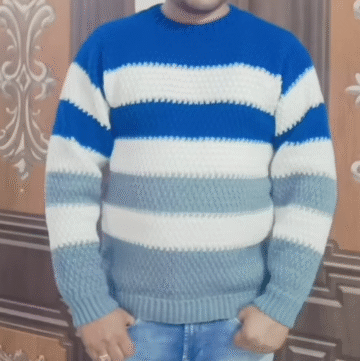 Crochet Men’s Sweater 4