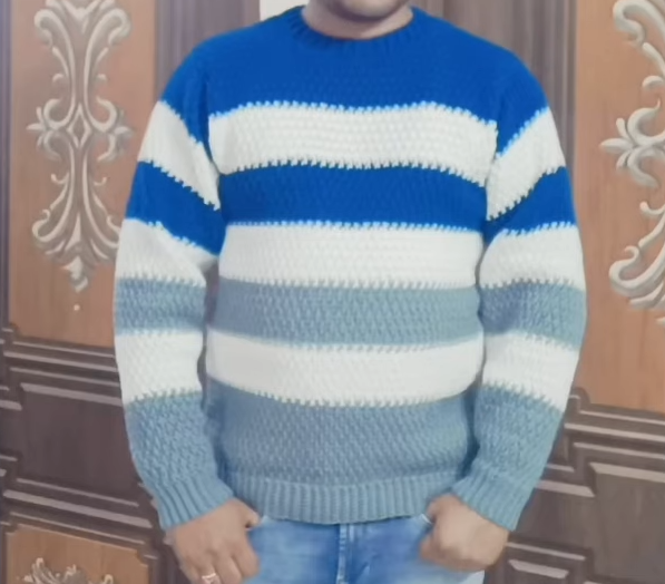 Crochet Men’s Sweater 4