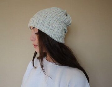Crochet Ribbed Beanie 4