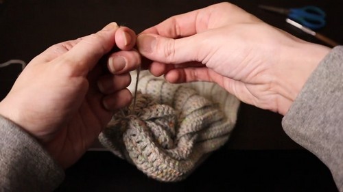 Crochet Ribbed Beanie 3