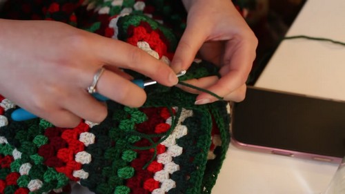 Crochet Hexagon Cardigan 2