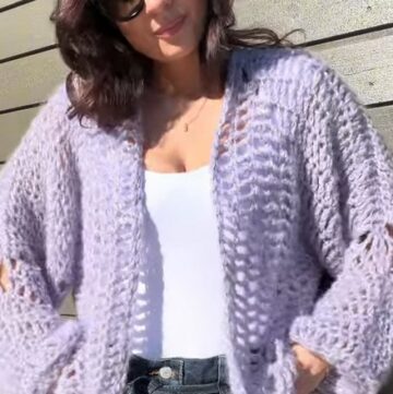 Crochet Hexagon Cardigan 4