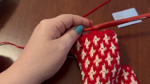 Crochet Ruby Mittens 2