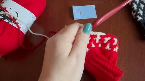 Crochet Ruby Mittens 1