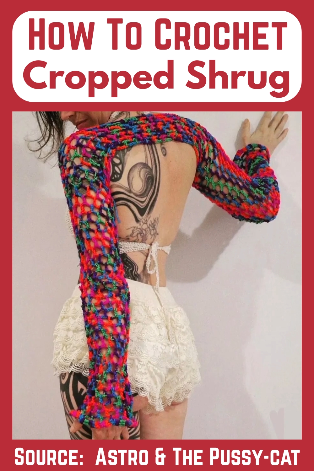 Simple Crochet Cropped Shrug