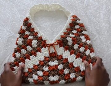 Crochet Granny Square Bag 4