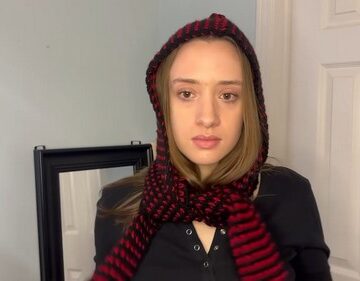 Crochet Hooded Scarf 4