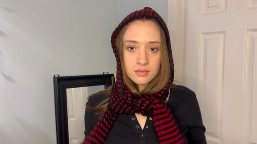 Crochet Hooded Scarf 4