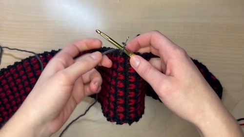 Crochet Hooded Scarf 2