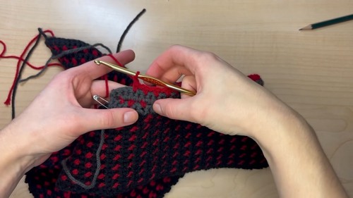 Crochet Hooded Scarf 3