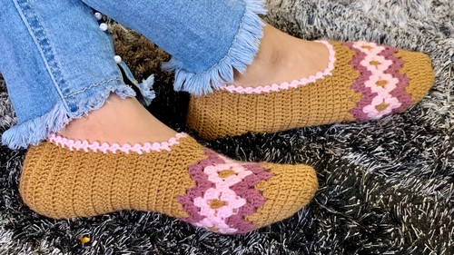 Crochet Woolen Socks 4