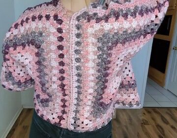 Crochet Hexagon Cardigan 4