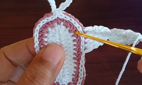Crochet Slipper Keychain 2