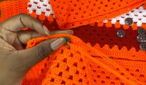 Crochet Granny Polo Shirt 3