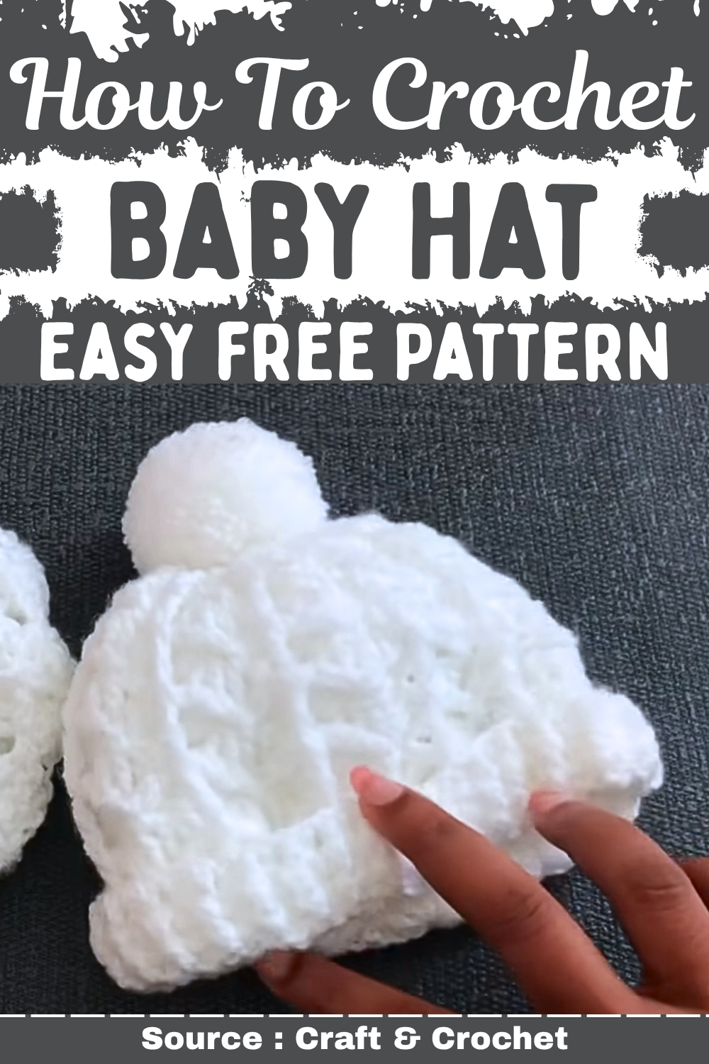 Crochet Baby Hat Easy free Pattern