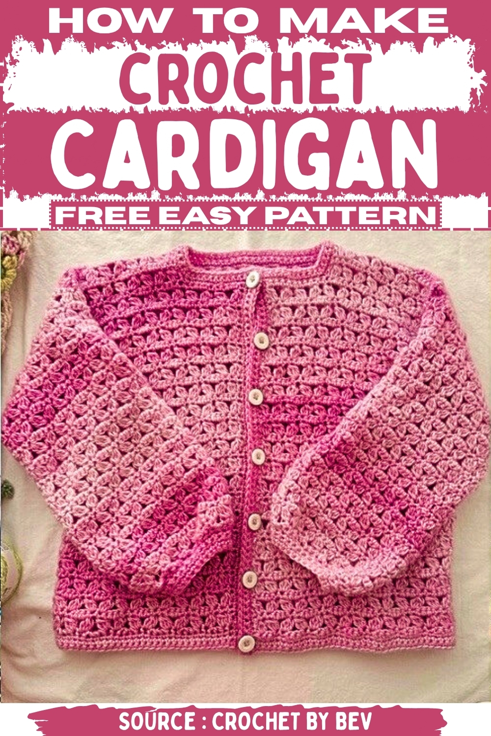 Crochet Cardigan Free EASY Pattern