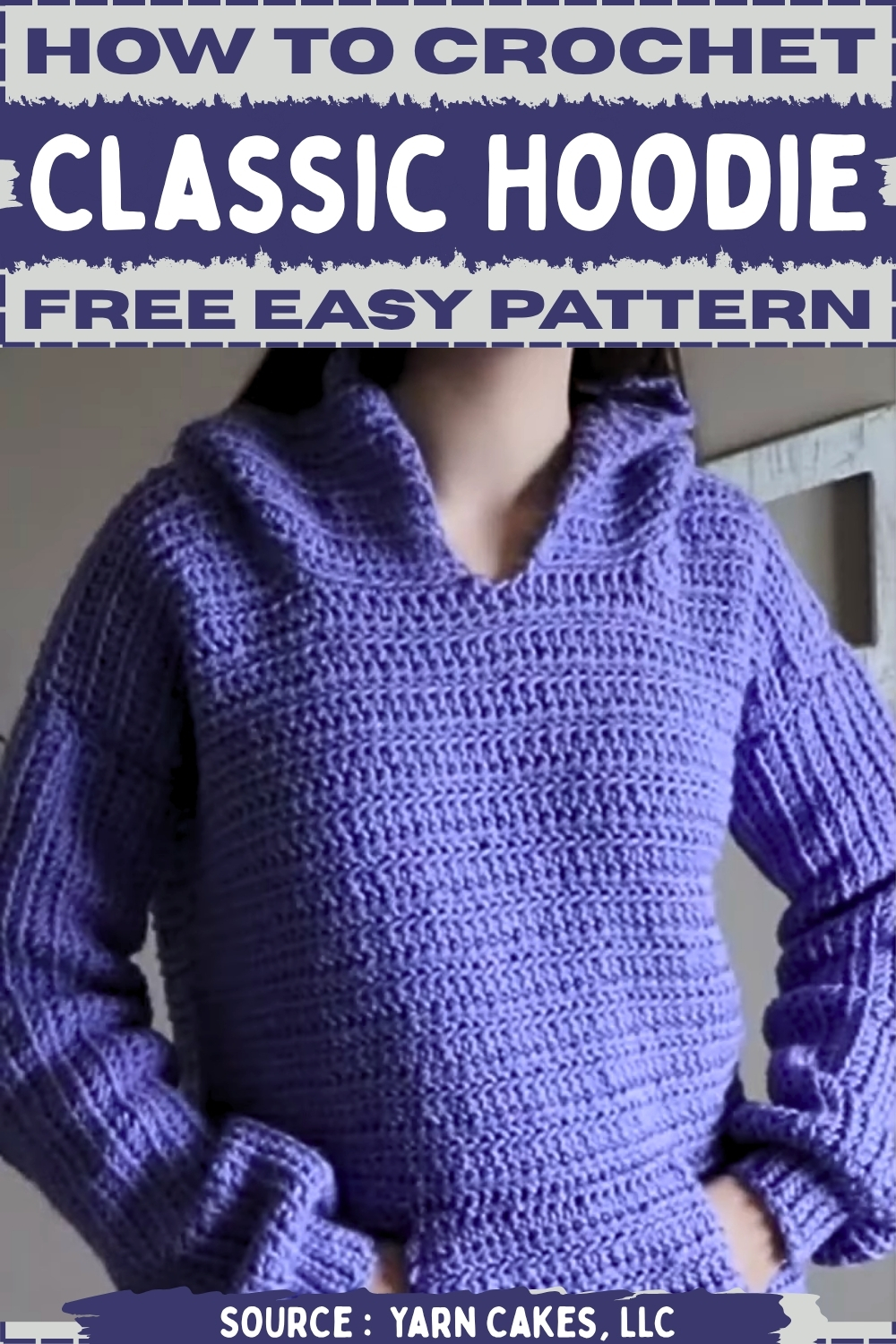 Crochet Classic Hoodie Free Easy Pattern
