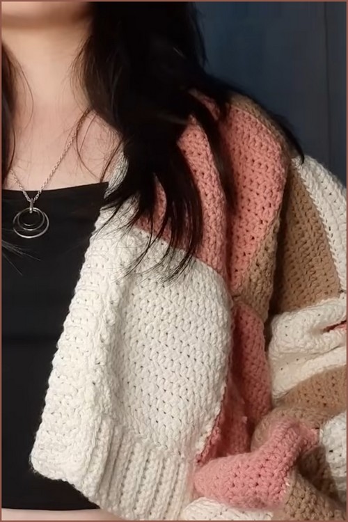 Crochet Patchwork Cardigan 5