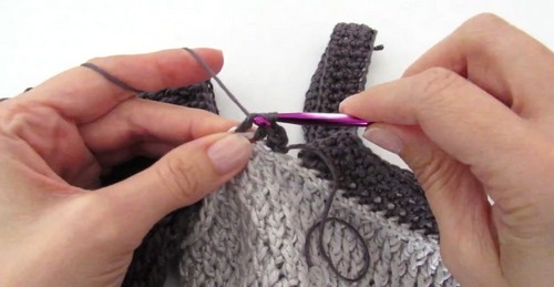 Crochet Cold Shoulder Sweater 3