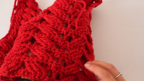 Crochet Cabled Vest 3