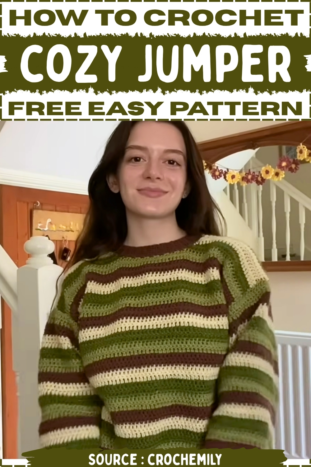 Crochet cozy Jumper Free Easy Pattern
