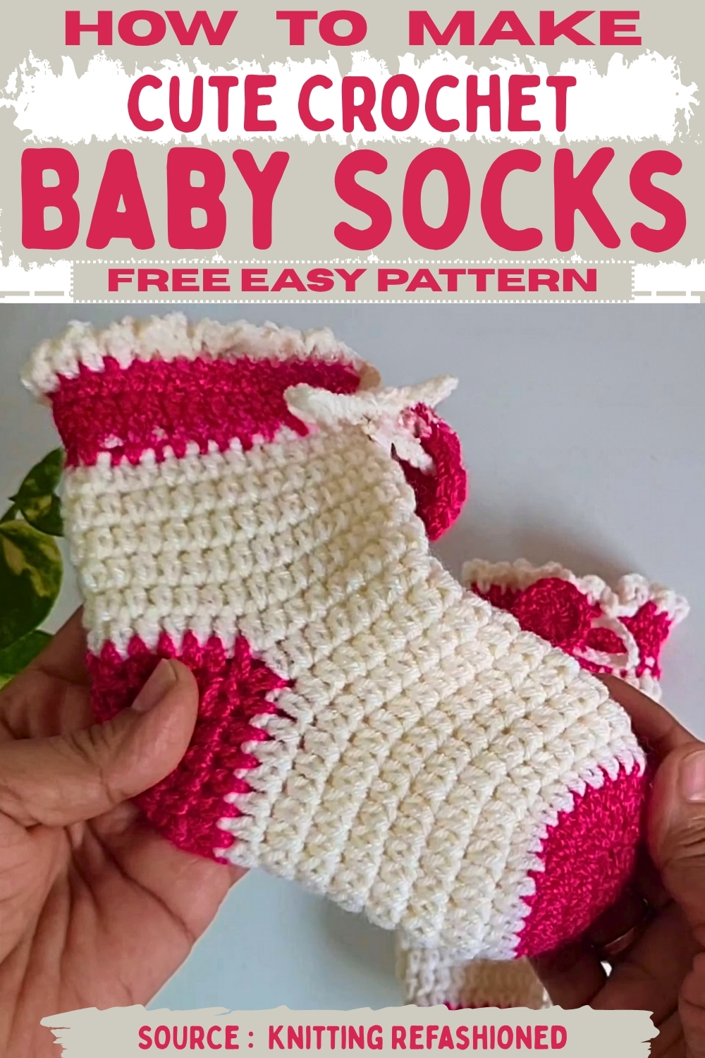 EASY Cute Crochet Baby Socks Free Pattern