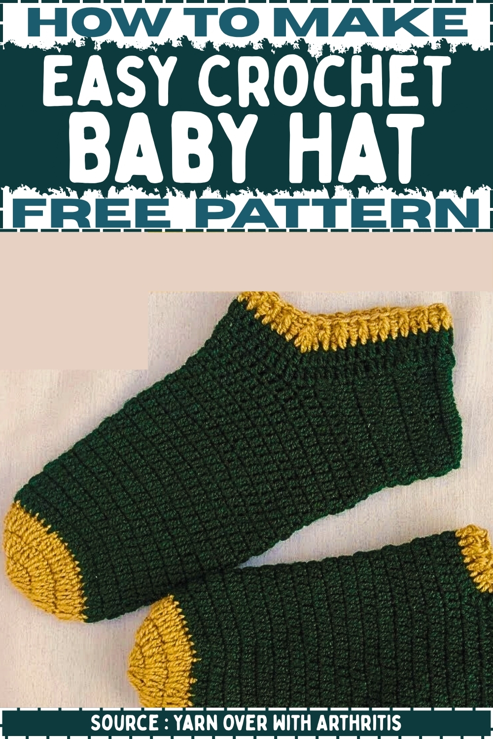 Easy Crochet Baby Hat Free Pattern .