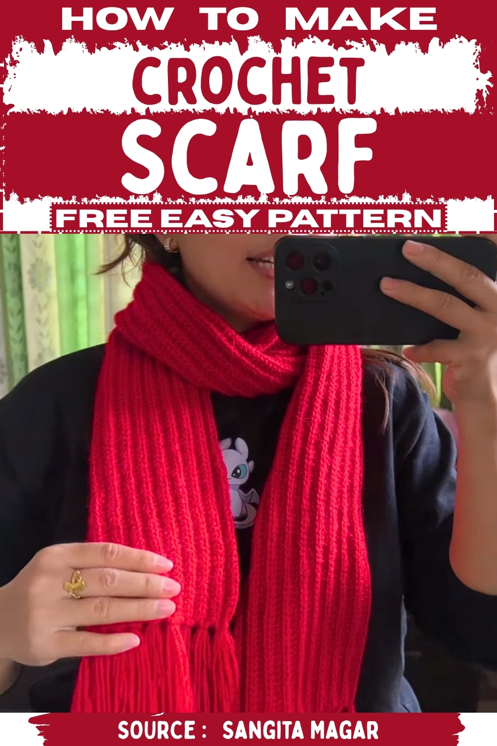 Easy Crochet Scarf Free Pattern