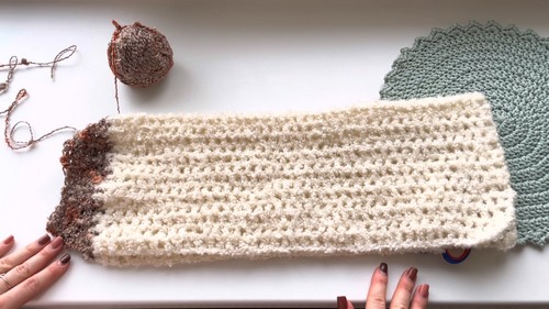 Crochet Bouclé Yarn Sweater 4