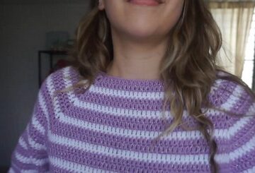 Crochet Raglan Sweater 4