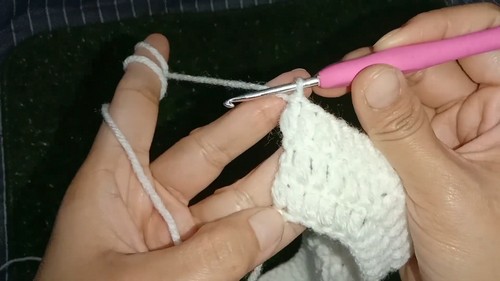 Crochet Baby Cardigan Yoke Top Down 2