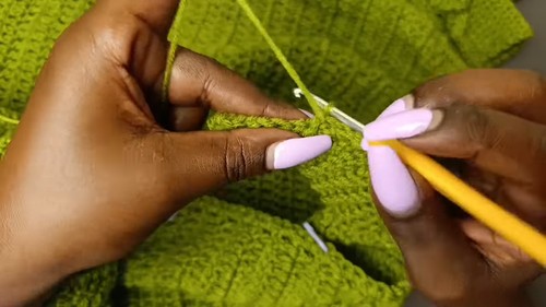 Crochet V Neck Cardigan 3