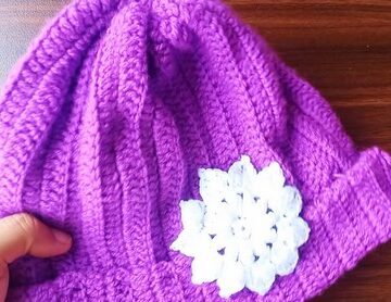 Easy Crochet Ribbed Beanie Free Pattern