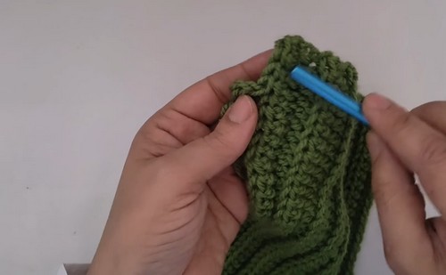 Crochet V Neck Sweater Free EASY Pattern 1