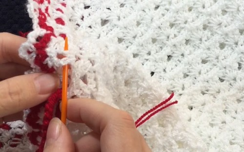 Crochet Red Holly Baby Dress Easy Pattern 3