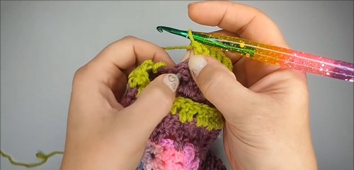 Crochet Granny Square Pullover 4