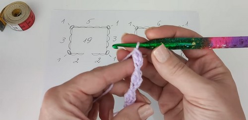 Crochet Strawberry Granny Stitch 1