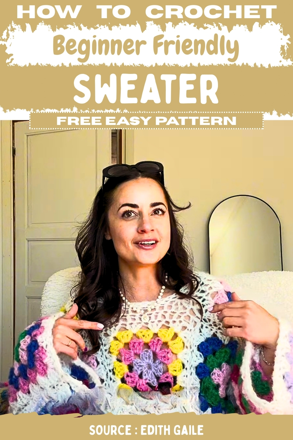 Crochet Beginner Friendly Sweater Free Easy Pattern