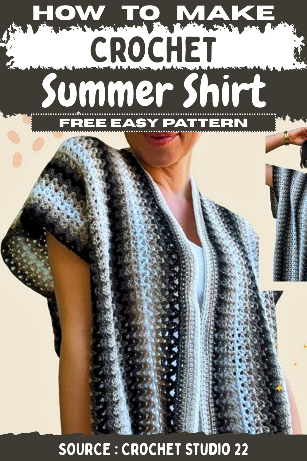 Crochet Summer Shirt Free Easy Pattern 1