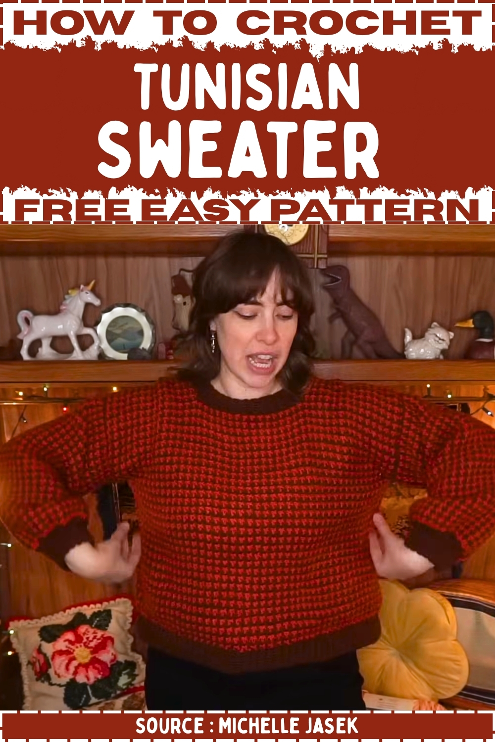 Crochet Tunisian Sweater Free Easy PatternCrochet Tunisian Sweater Free Easy Pattern