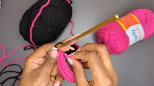 Crochet Two Toned Cardigan Sweater 2