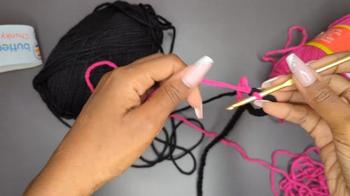 Crochet Two Toned Cardigan Sweater 1