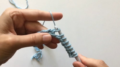 Crochet Tunisian Baby Sweater 1