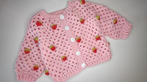 Crochet Strawberry Granny Stitch 5