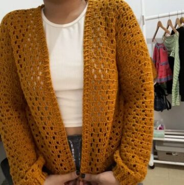 Crochet Cardigan Beginner friendly 4