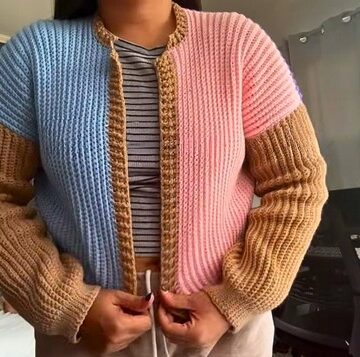 Crochet Ribbed Cardigan Easy Pattern 5Crochet Ribbed Cardigan Easy Pattern 5