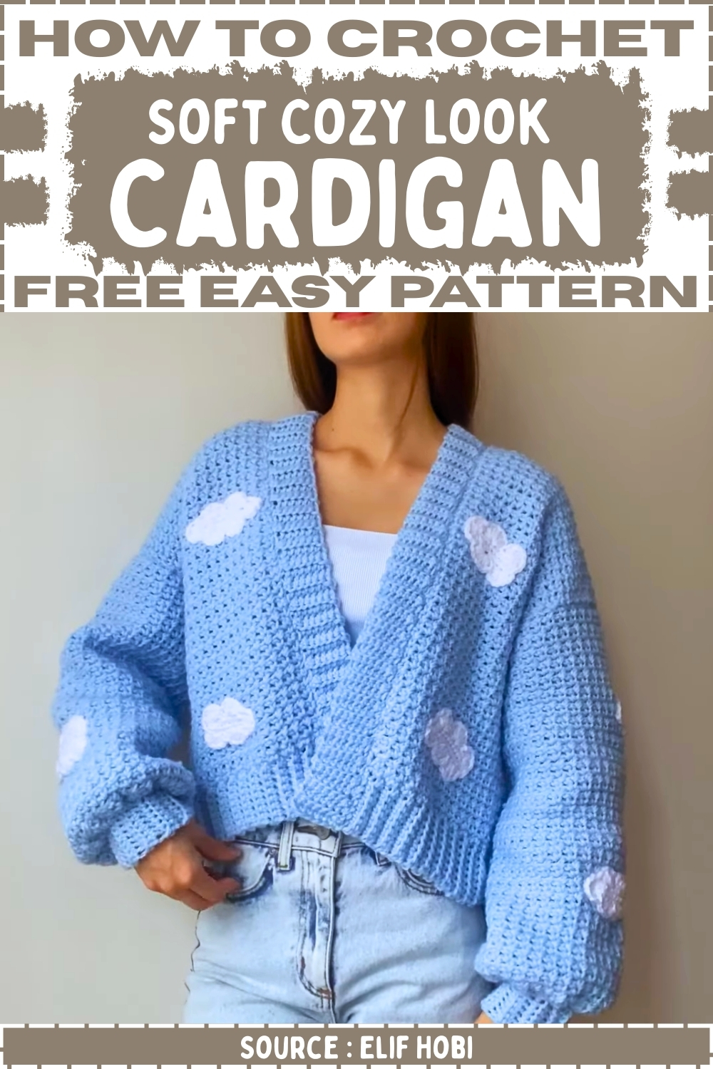 Crochet Soft Cozy Look Cardigan Free Easy Pattern