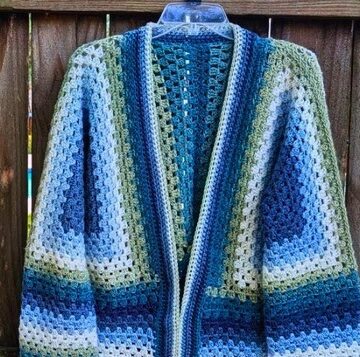 Granny Hexagon Cardigan 5