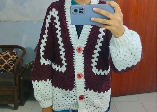 Hexagon Cardigan 5